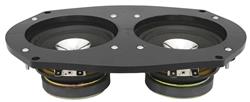 Speaker, Mono Dash, Dual 4" Round, 1970-72 Chevelle/EC, 40-Watt, 4-Ohm