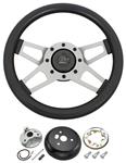 Steering Wheel Kit, Grant Challenger 4-Spoke, 1969-88, Satin