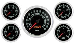 Gauge Kit, Marshall Instruments, Retro Muscle, 5 Piece w/ Speedometer