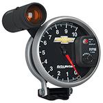 Gauge, Pedestal Tachometer, AutoMeter, Chevy Bowtie, 5", 10k RPM w/Ext. Shft Lt