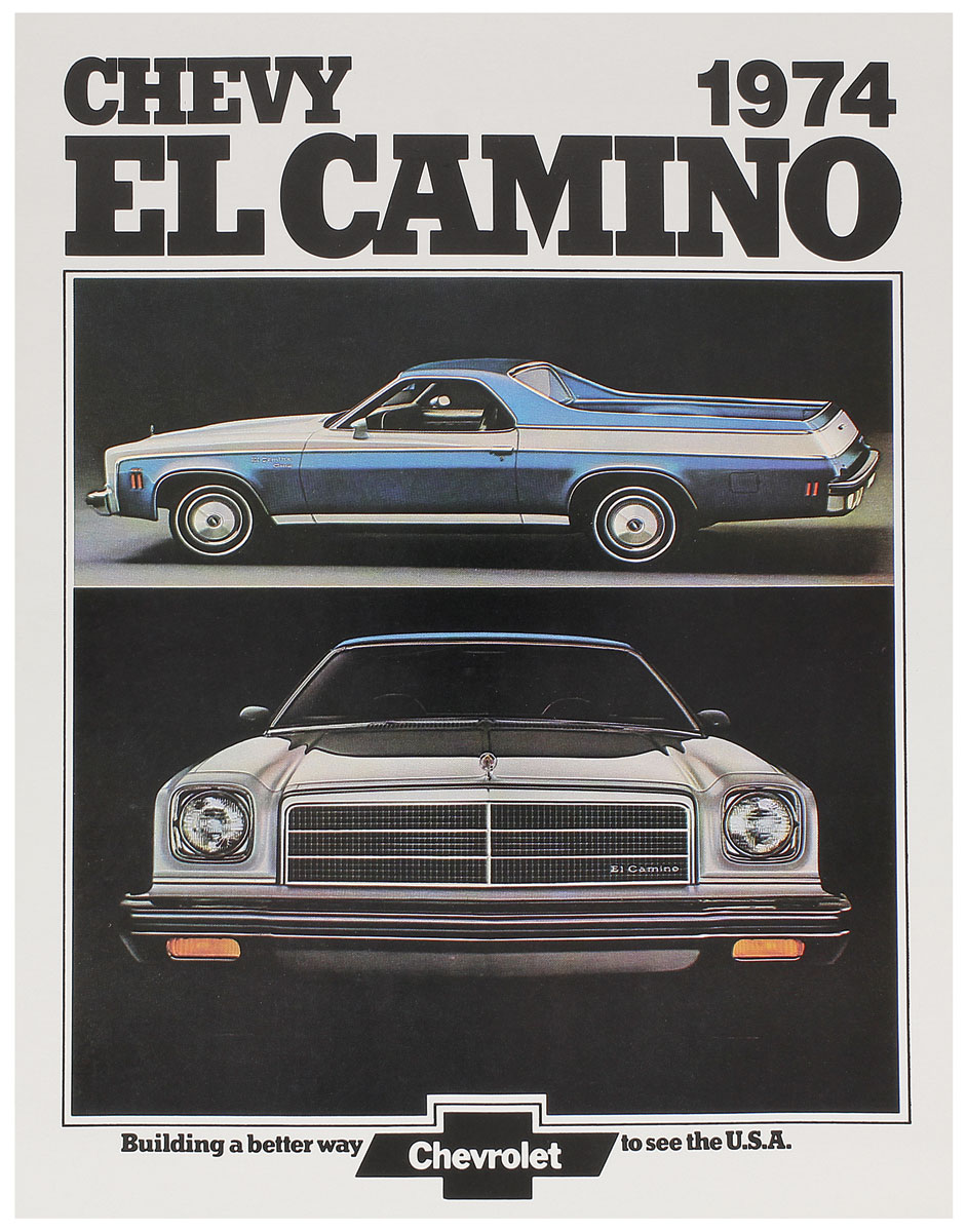 Sales Brochure Full Color 1974 El Camino