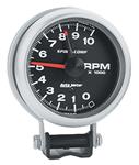 Gauge, Pedestal Tach, AutoMeter, Sport-Comp, 3-3/4", 10,000RPM, w/Red Line