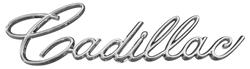 Emblem, Trunk Lid, 1966-67 Cadillac, Script