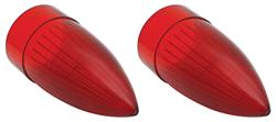 Lens, Tail Lamp, 1959 Cadillac, Red, Pair