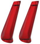 Lens, Tail Lamp, 1963 Cadillac, Tail Fin, Pair