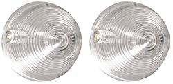 Lens, Backup Lamp, 1955-56 Cadillac Eldorado, Pair