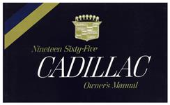 Owners Manual, 1965 Cadillac