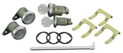 Lock Set, Ignition/Doors/Trunk, 1961-63 Cadillac, Short Cylinder