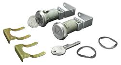 Lock Set, Doors, 1959-64 Cadillac/Pontiac, Long Cylinder/Pearhead