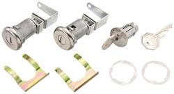 Lock Set, Ignition/Doors, 1959-64 Cadillac & 1959-60 Bonn/Cat, w/ Long Cylinder