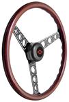 Steering Wheel Kit, 1969-88 Chevrolet, Autocross II, Red Bowtie Cap, Wood