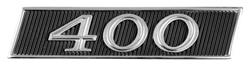 Emblem, Quarter Panel, 1967-69 "400"