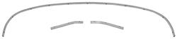 Rear Tack Bow, Convertible, 1967-68 Cadillac, 3pcs