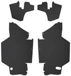 Trunk Side Panels, Double Black Panelboard, 1963-64 Cadillac Convertible, 5pc