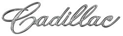 Emblem, Glove Box, 1963-65 Cadillac, Script