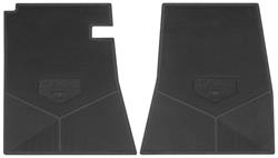 Floor Mats, Rubber, 1965, Chevrolet, El Camino, Script Letter w/ Bowtie