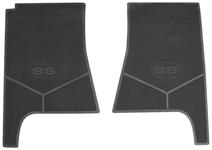 Floor Mats, Rubber, 1970-72, El Camino, Block Letter w/ SS