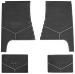 Floor Mats, Rubber, 1968 Oldsmobile 442 W-30, Standard Logo