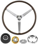 Steering Wheel Kit, Simulated Wood, 1969-70 GTO/Pontiac