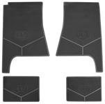 Floor Mats, Rubber, 1969-72 Oldsmobile 442 W-30, Standard Logo