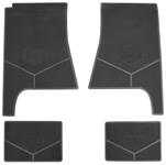 Floor Mats, Rubber, 1971-72 Cutlass Supreme, Standard Script