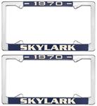 License Plate Frame, 1970 Skylark