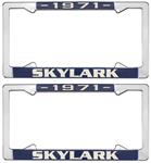 License Plate Frame, 1971 Skylark