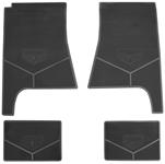 Floor Mats, Rubber, 1968 Pontiac, GTO 6.5 Litre