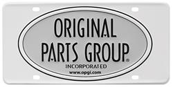 License Plate, OPGI LOGO, Metal