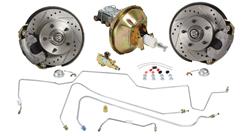 Disc Brake Set, Front, 1968-72 A-Body, Drop Spindle, Std. Boost, 11" Rotors, Dlx