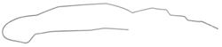 Fuel Line, Front/Rear, 1978-80 Regal, 3/8", 1pc