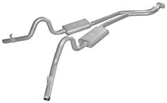 Exhaust Set, Street Pro Cat-Back, Pypes, 1978-88 Malibu/Monte, 2.5" Side Exit