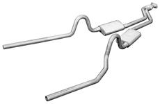 Exhaust Set, Cat-Back Street Pro, Pypes,1978-88 G-Body, 2.5" Rear Exit