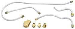 Fuel Line, Carb, 1961-63 Bonn/Cat, Tri-Power, 90/105-Degree Fittings, w/ Wrp Ard