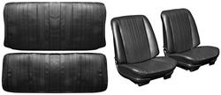 Seat Upholstery Kit, 1970 Chevelle, Front Buckets/Coupe Rear, Leatherette