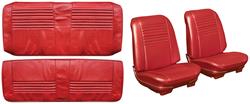 Seat Upholstery Kit, 1967 Chevelle, Front Buckets/Coupe Rear, Leatherette