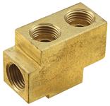 Fittings, Fuel Block, 1959-60 Pontiac Tri-Power, 4 Hole