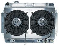 Radiator/Fan Combo, Aluminum Cold-Case, 1966-67 Chevelle/El Camino, Automatic