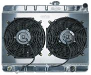 Rad/Fan Combo, Alum. Cold-Case, 64-65 G.T.L w/Tri-Pwr, Non-AC, 20-1/2" H x 25" W