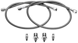 Brake Hose Set, Wilwood, 2002-17 Escalade, Front, 31" SS Braided w/Fittings