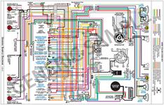 WIRING DIAGRAM, 1965 CHEVELLE/EL CAMINO, 11x17, Color