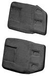 Carpet, Cutpile, 2007-2010 Escalade, 2nd Row Bucket Seat Mount Covers, 2-Piece