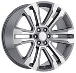 Wheel, Factory Reproduction, Escalade, SRS 72, 22X9 6X5.5 +24 HB 78.1