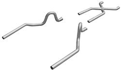 Exhaust Set, Pypes, 1964-72 A-Body, No Muffler, SS, X-Pipe