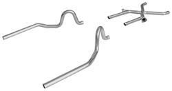 Exhaust Set, Pypes, 1964-72 A-Body, Crossmember Back, No Muffler w/X-Change