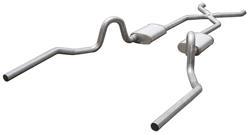 Exhaust Set, Pypes, 1964-72 A-Body, 18" Race-Pro SS, X-Pipe