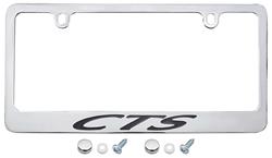 License Plate Frame, Designer, Cadillac CTS, Script