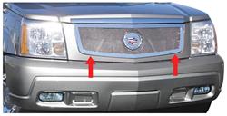 Grille Insert, Mesh, 2002-06 Escalade/EXT/ESV, exc. Hybrid/Platinum, Polished SS