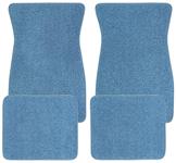 Floor Mats, Raylon, 1964-73 Chevelle/El Camino/Monte Carlo, Bowtie, Ft. Only