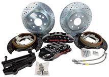 Disc Brake Set, Baer, 2002-15 Escalade, Extreme+, Rear, 14x1.15, OE Drum To Disc